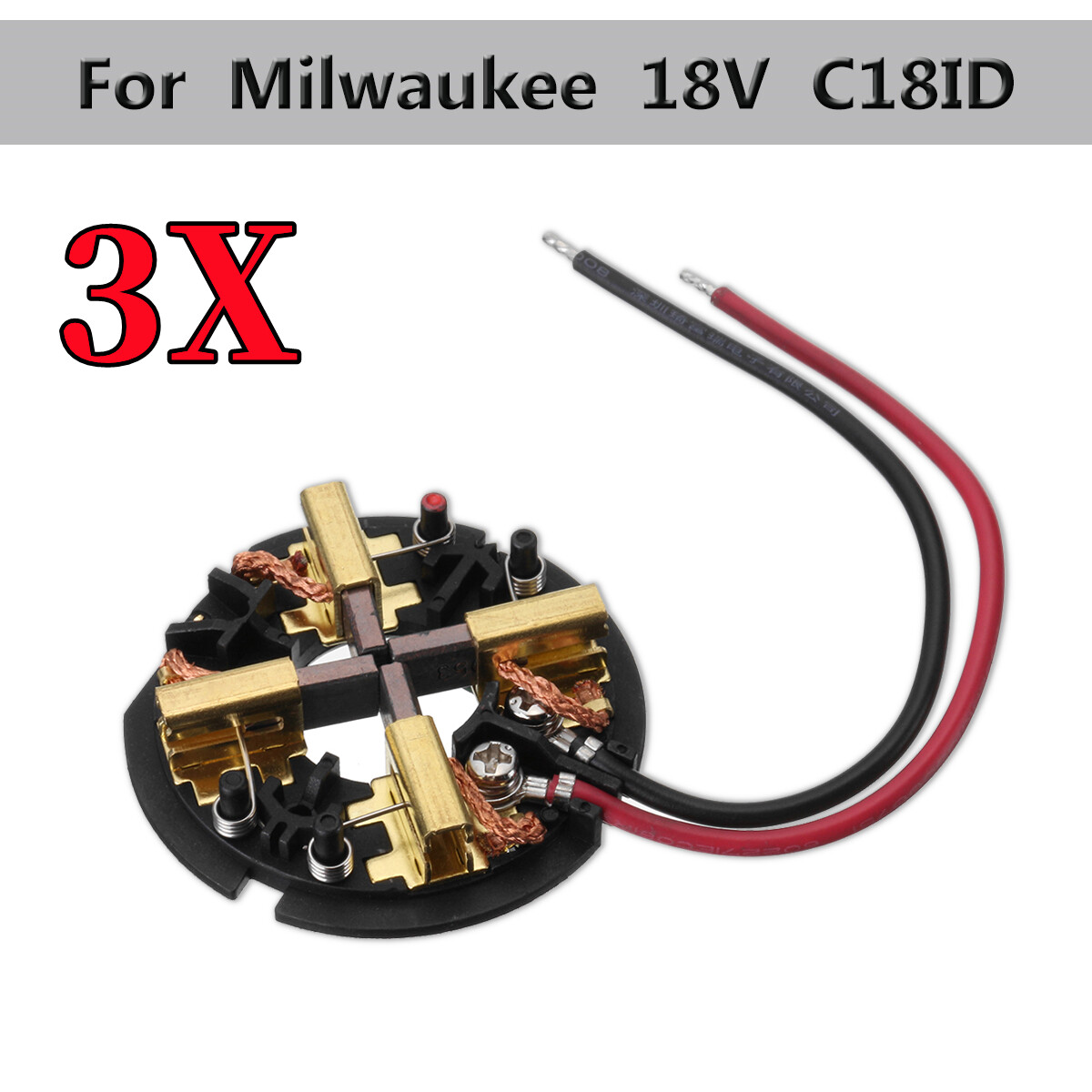 3Pcs Carbon Brushes Assembly For 