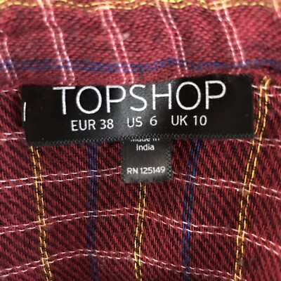Top Taille 6 En Polyester Noir à Manches Longues – Occasion Très Bon état – Marque Topshop