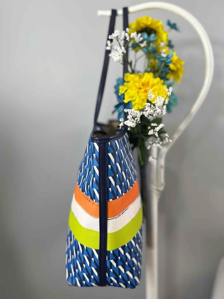 SAM EDELMAN подпись геометрические принты большая наплечная сумка с короткими ручками - Изображение 3 из 4