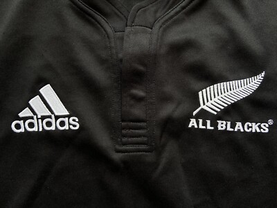 ALL BLACKS NEW ZELAND RUGBY SHIRT JERSEY ADIDAS 619061 sz S ALL BLACKS NEW ZELAND RUGBY SHIRT JERSEY ADIDAS 619061 sz S