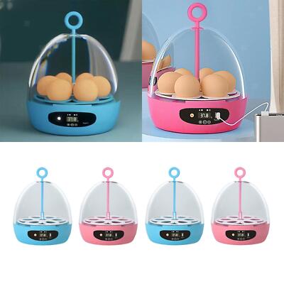 Mini 6 Eggs Incubator Hatcher Machine 6 Eggs Family Use for Duck Pigeon Bird