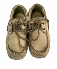 Sperry Top Sider Bluefish Tan Brown Boat Shoes Youth Size 3.5