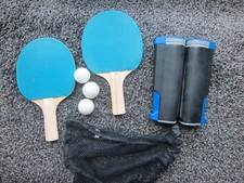 Ping Pong Table Tennis Retractable Net Paddles Balls Portable