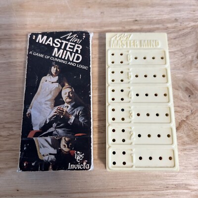 Master Mind And Mini Travel 1972 Vintage Brettspiel Invicta Games Mastermind
