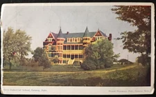 Girls Industrial School Geneva Nebraska NE Posted 1907 Victorian Postcard A9
