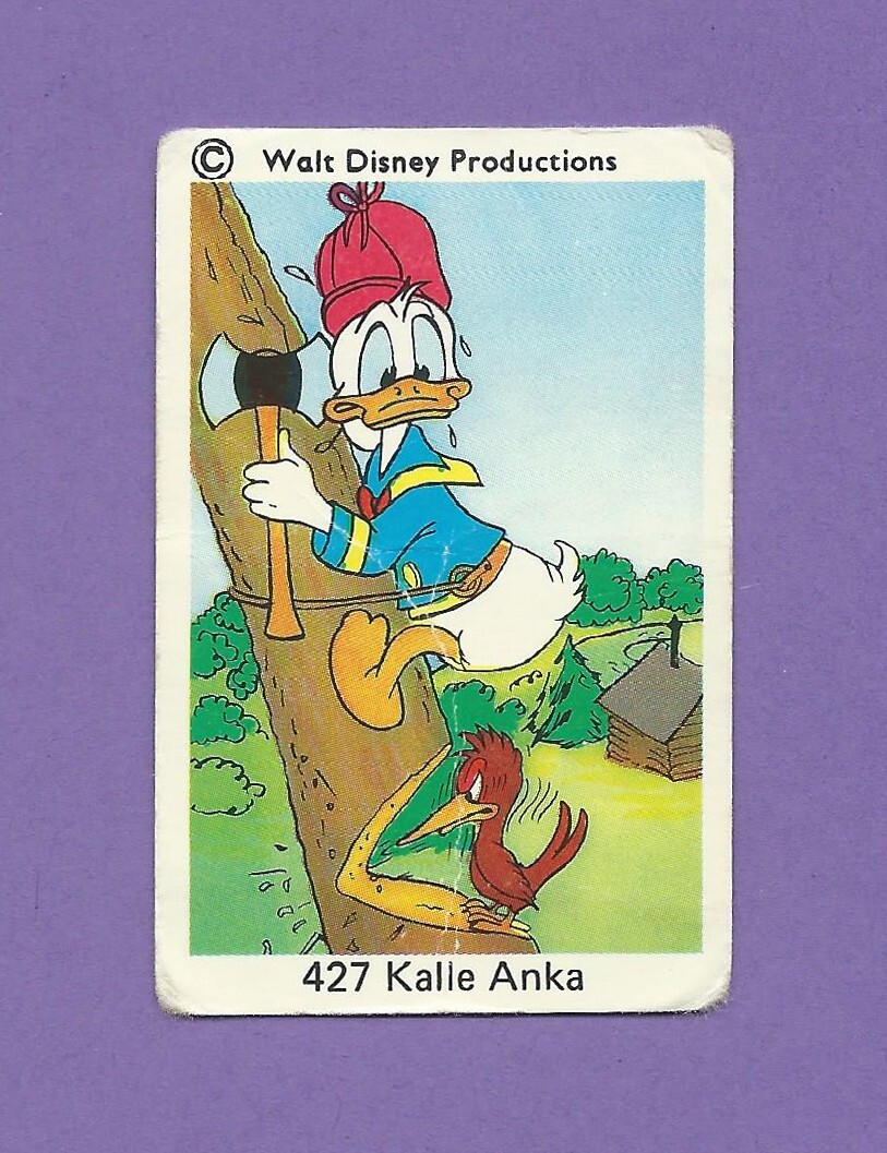 1973-76 Swedish Disneybilder #427 Donald Duck Vintage Collectible