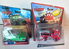 DISNEY PIXAR CARS MEGA SIZE T. J. MISSING STICKER & RED DLUXE NEW LOT BB