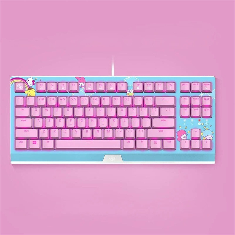 キーボード HELLOKITTYANDFRIENDS Razer x Sanrio Hello Kitty Gaming Mechanical Keyboard 87