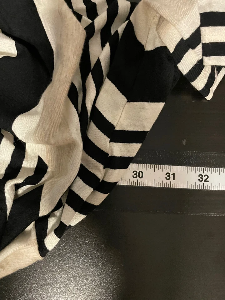 Cárdigan Catherines Mujer Talla 4X Rayas Elastizado Frente Abierto Plumero Moderno Foto 4 de 4