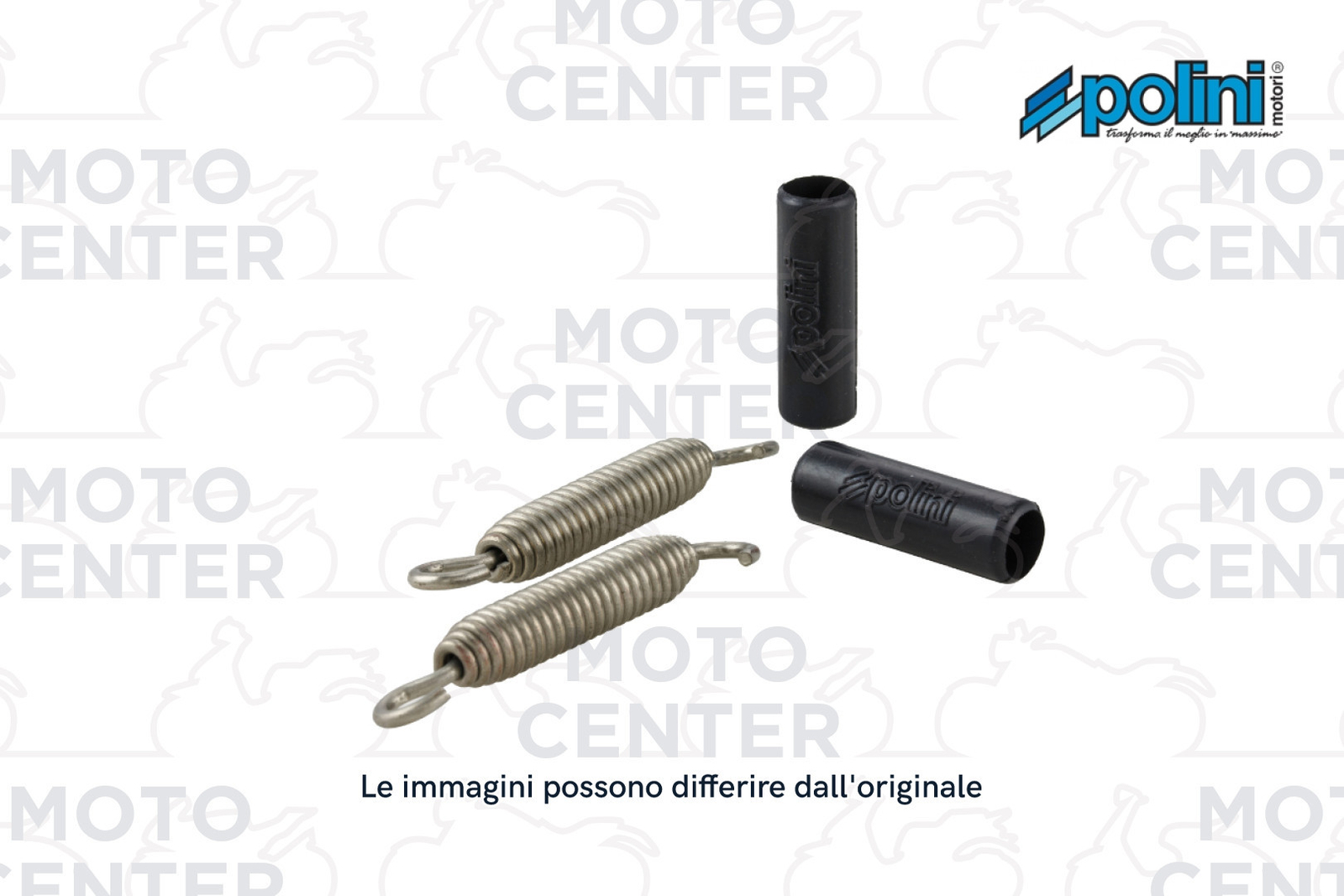 COPPIA MOLLE POLINI A TRAZIONE GIREVOLI IN ACCIAIO INOX CON GANCI GIREVOLI E GOM