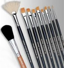 Mehron Professional Stageline Makeup Brushes Assorted Sizes