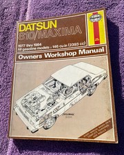 Haynes Datsun 810 Maxima 1977-1984 146CU Repair Manual Good Condition FREE Ship