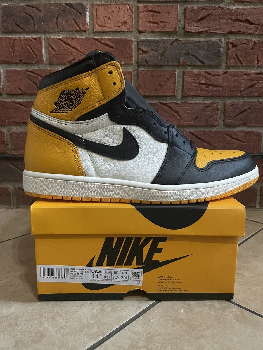 AIR JORDAN 1 RETRO HIGH OG TAXI
SIZE 11.5
BRAND NEW Amazon.com | Jordan Mens Air 1 High OG 555088 711 Taxi  main image 4