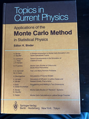 Topics in Current Physics Ser.: Monte Carlo Methods in Statistical Physics by K.