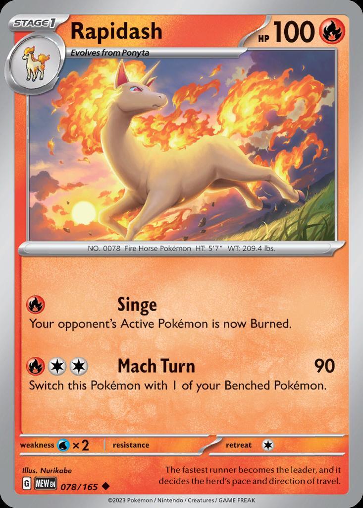 Pokemon Rapidash (78/210) 151 LP