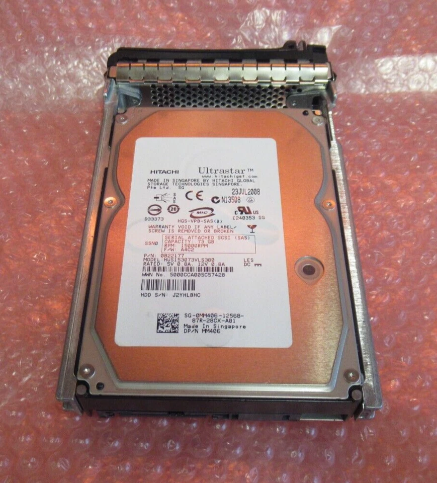 Dell Hitachi Ultrastar HUS153073VLS300 MM406 73GB 15000RPM 16MB 3.5" Internal - Image 4 of 4