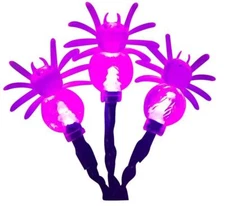 Product Works UltraLED Battery Operated Spider Cap Twinkle Light String Purple