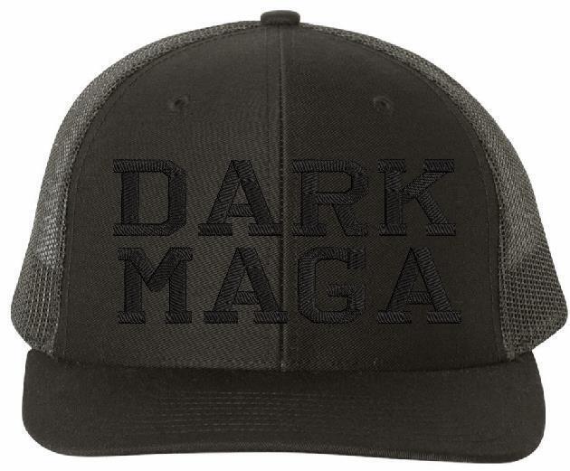 Trump DARK MAGA Hat RICHARDSON 112 Mesh Back Blackout Hat Trump Vance 2024 MAGA