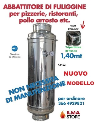 ABBATTITORE DI FULIGGINE (FUMO) K24S2 PER FORNI, PIZZERIA, CAMINETTI  RISTORANTI | eBay