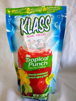 Klass Aguas Frescas Tropical Punch (Ponche Tropical) Drink Mix 14.1 Oz Package