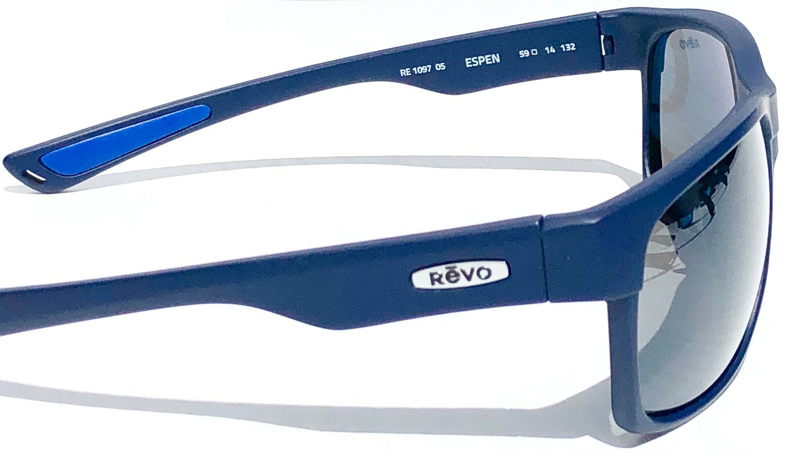 NEW* REVO ESPEN Bear Grylls Matte Blue POLARIZED Grey Sunglass 1097 05