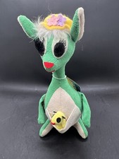 Dakin Dream Pet Matilda The Green Kangaroo with Tiny Joey In Pouch 7"