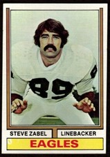 1974 Topps Steve Zabel #428 Philadelphia Eagles 