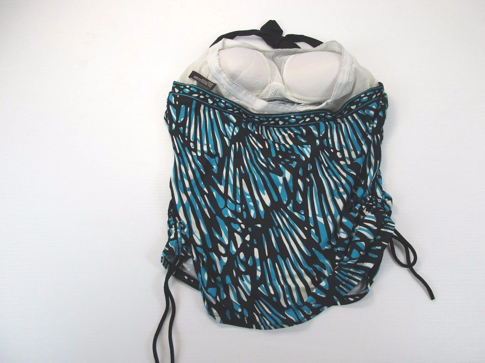 * DANA BUCHMAN * РАЗМЕР M ЖЕНЩИН ПЛАВАНИЯ МНОГОЦВЕТНЫЙ ТОП - Изображение 4 из 4