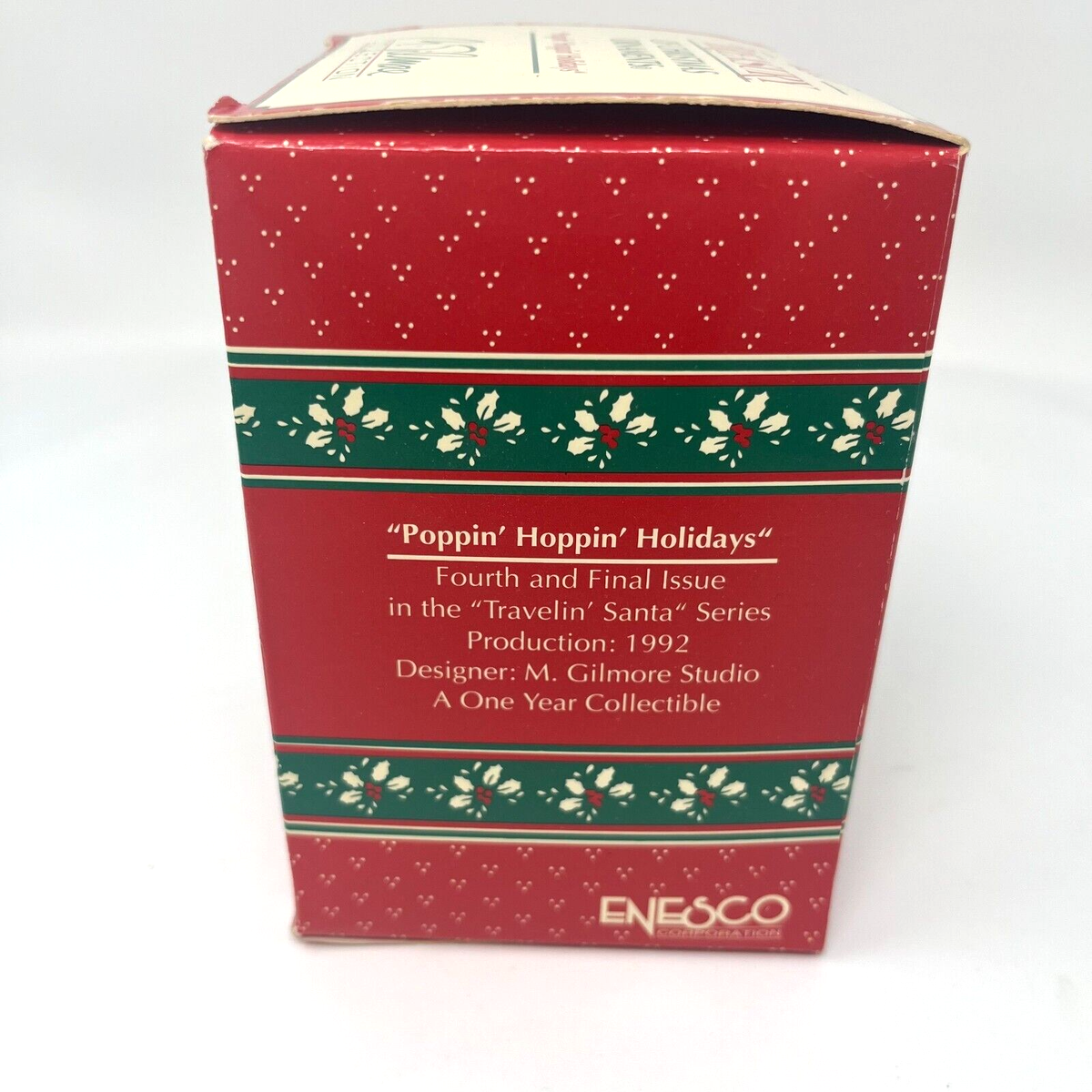 1992 Enesco Ornament POPPIN' HOPPIN' HOLIDAYS Popcorn 4th