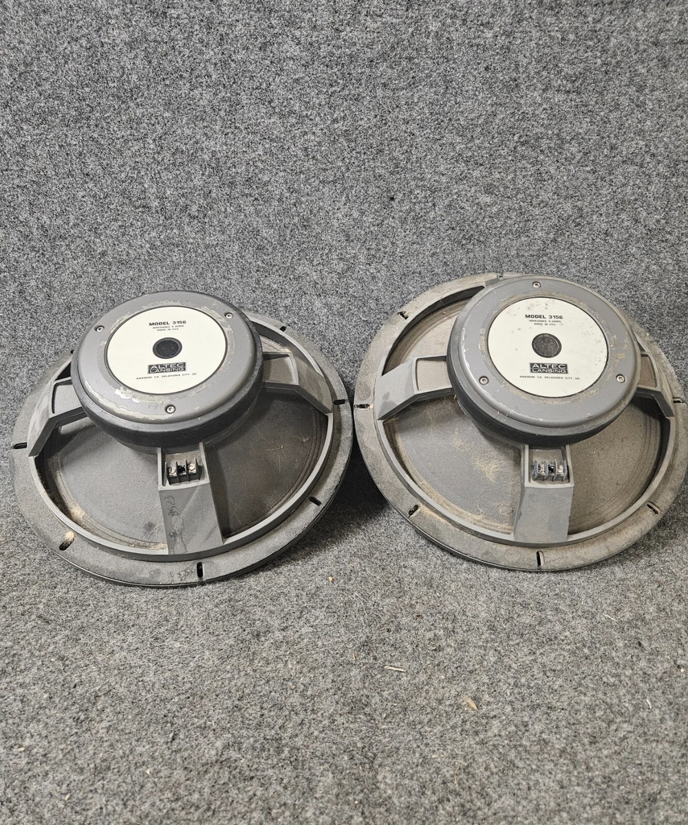 PAIR - Altec Lansing 3156 8 Ohm Low Frequency Speakers | eBay PAIR - Altec Lansing 3156 8 Ohm Low Frequency Speakers | eBay