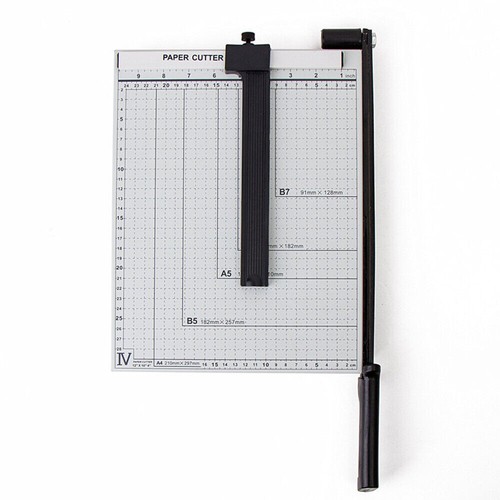 A4 To B7 12" Paper Cutter Metal Base Guillotine Page Trimmer Blade Scrap Booking - Picture 9 of 11