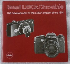 LEICA LEITZ Small Leica Chronicle camera 1914-1981 development history booklet