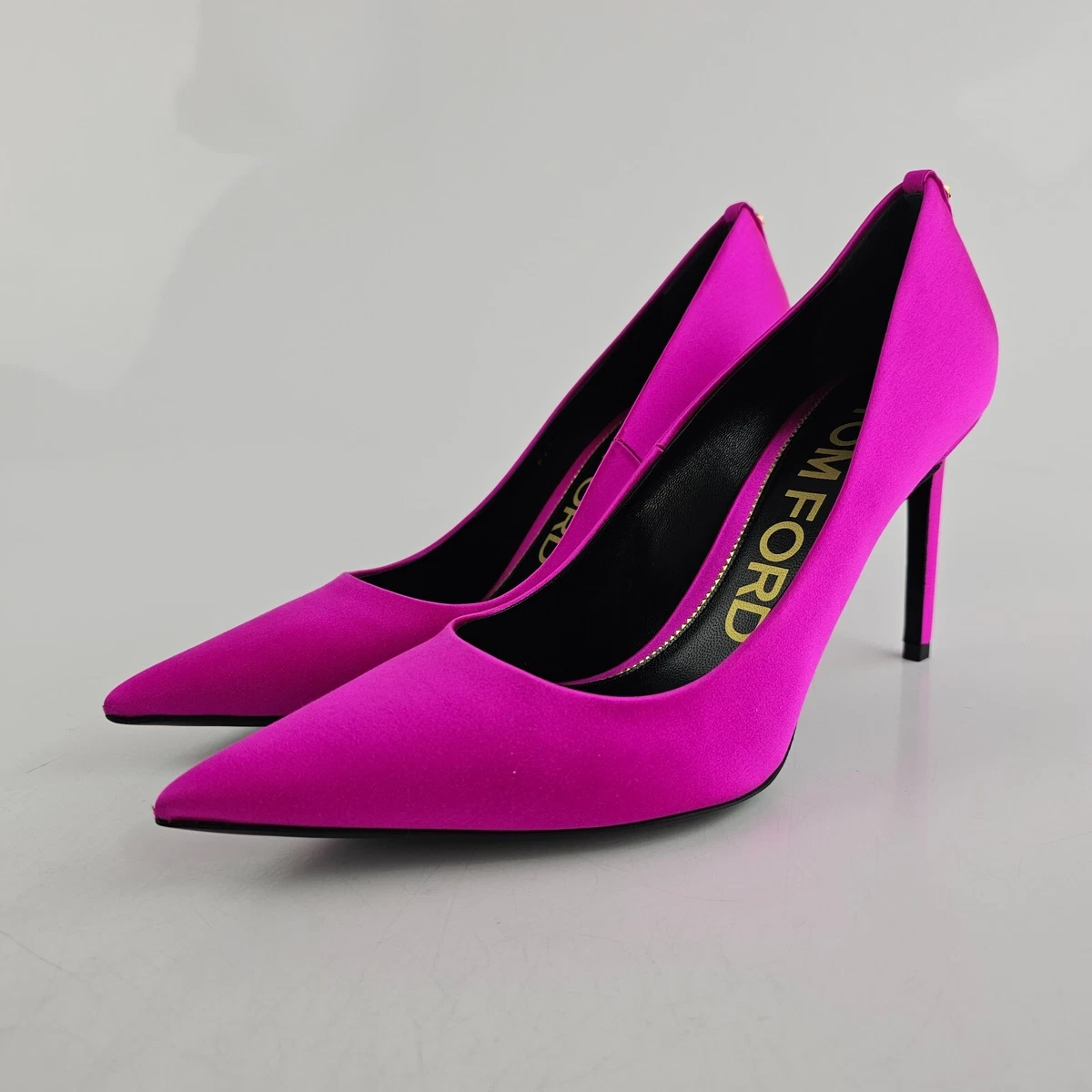 Tom Ford 85mm Hot Pink Satin Pumps New Size 40 US 10