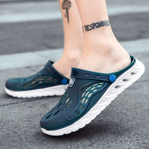 Mens And Womens Casual Slip On Clogs Shoes Waterproof Gray Sandals Slippers - Bild 66 von 67