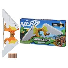 NERF Minecraft Sabrewing Motorized Blaster Bow 8 Elite Darts Dart Clip New