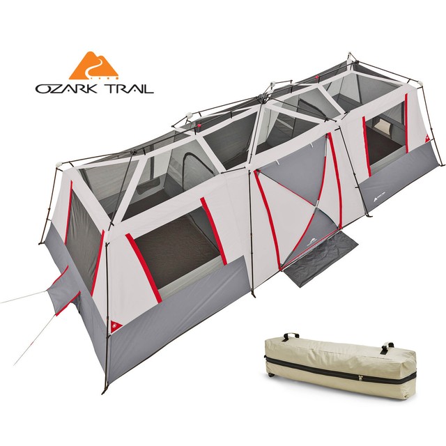 Ozark Trail WMT-161682B 12 Person 3 Room 16x16ft. L-shaped ...
