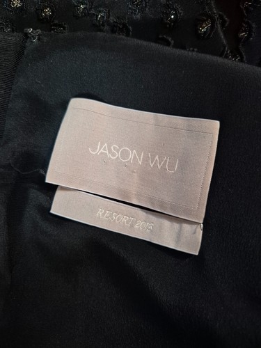 Jason Wu Resort Collection 2013 Little Black & Silver Fit & Flare Dress Sz US10 - Picture 9 of 9