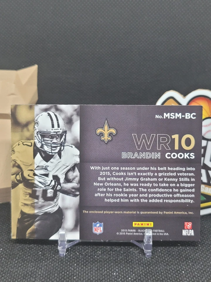 Brandin Cooks 2015 Panini Black Gold Massive Materials /199 #MSM-BC (CBRP) - Image 2 of 2