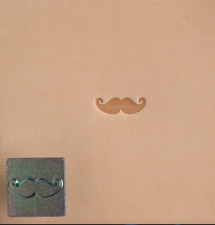 1/2 Inch Craftool Mini 3D Stamp Mustache Tandy Leather 8854-00