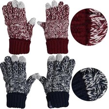 Winter Warm Touch Gloves Thermal Thin insulate thick wool Glove Ski Warmer S- XL