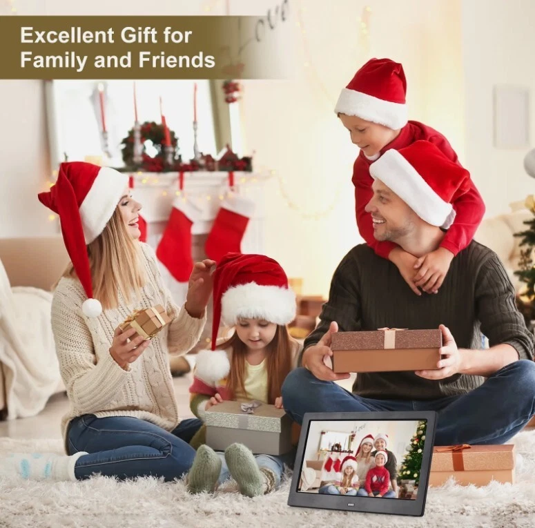 10.1 Inch Photo Frame Digital Desktop Electronic Album IPS Christmas Gift UK - Image 3 of 4