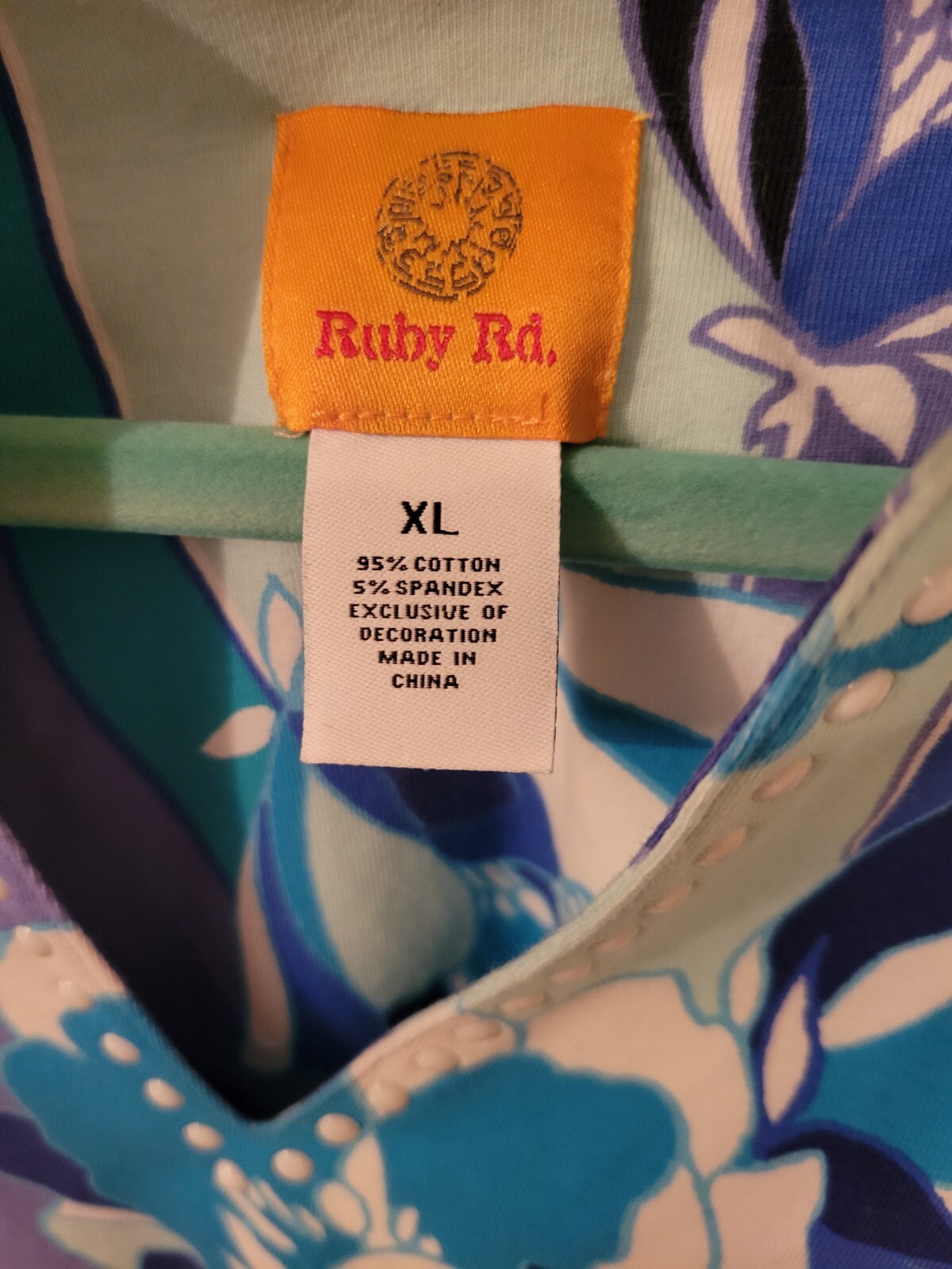 Ruby Rd Multicolor Floral Pullover Top Stretch si… - image 4