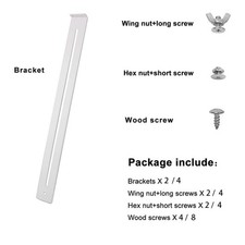 Adjustable Drawer Repair Kit for 14-24 Inch Drawers with Steel Brackets
