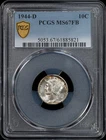 New Listing1944 D Mercury Dime PCGS MS-67 FB