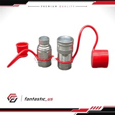 1 Set Hydraulic Quick Disconnect Couplers 1/2in NPT For Bobcat Skid Steer