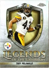 2025 Topps Chrome Troy Polamalu Legends of the Gridiron Refractor #LOG-33