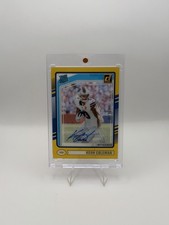 2024 Panini Clearly Donruss Keon Coleman Rated Rookie Auto Gold /10 Bills #67