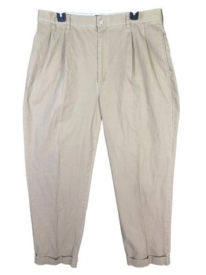 Polo Ralph Lauren Hammond Pant 36x30 Khaki Pleated Cuffed Chino Pants Men