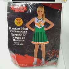 Stranger Things Hawkins High School Cheerleader Outfit M 8-10 Dress Scrunchie