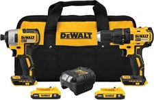 DEWALT 20V MAX Cordless Drill and Impact Driver, Power Drill Brushless 2-Tool Po